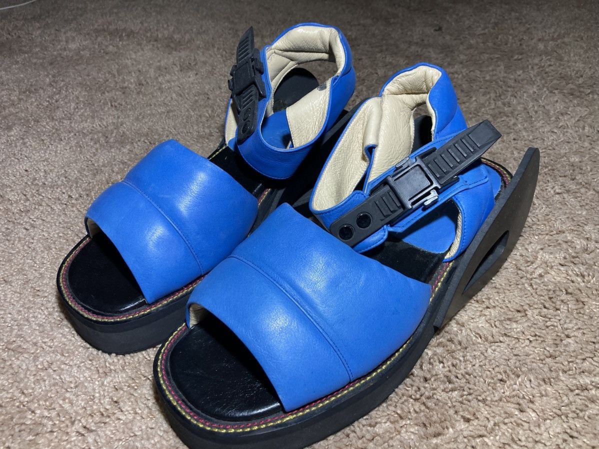 20471120 New 20471120 Ski Boots 90s Sandals Hyoma SS98 90s Blue Size US 8 / EU 41 - 1 Thumbnail