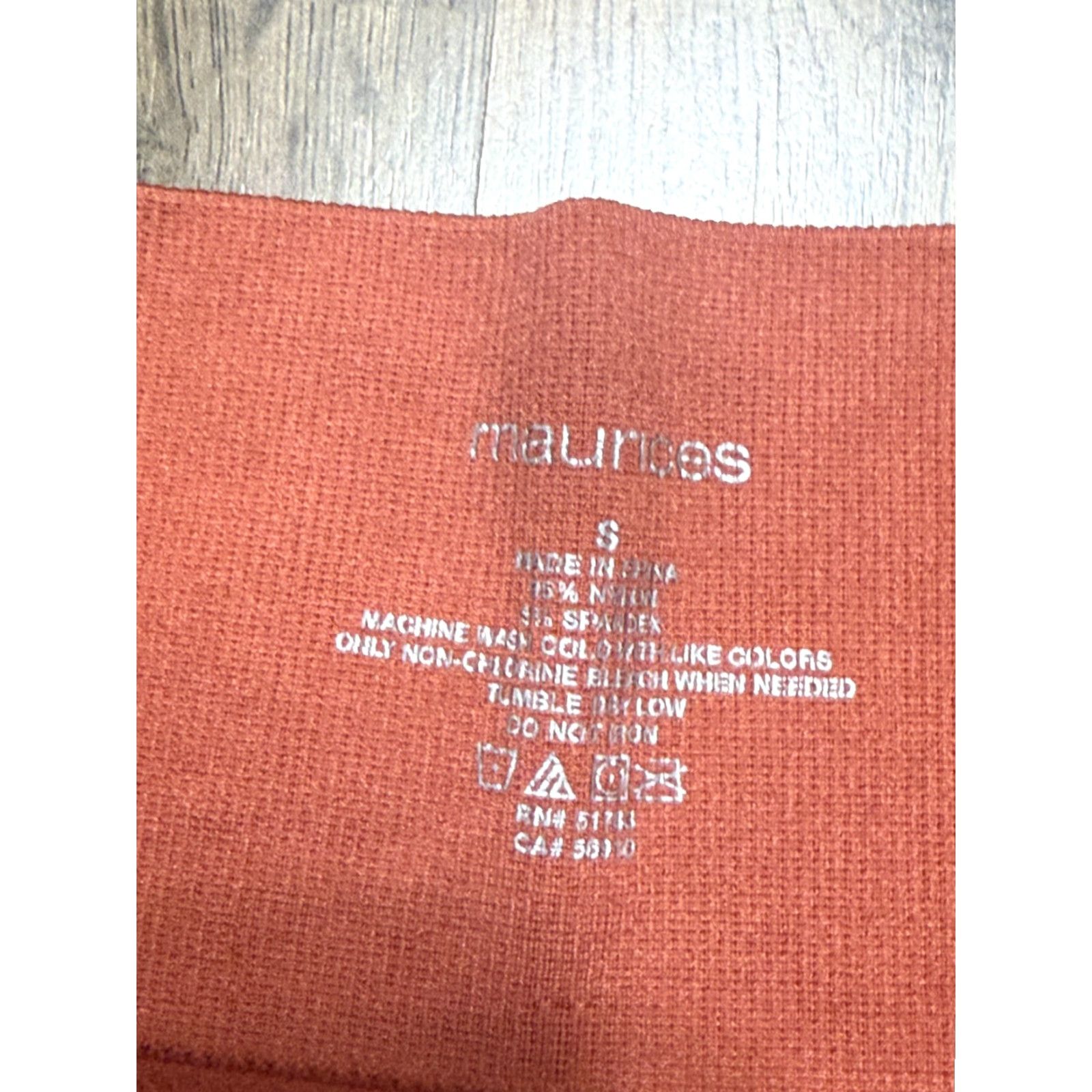 Vintage Maurices Shorts Women’s Small Orange Biker Shorts Pull On Casual Activewear Stretch 3 in Inseam Regular Size ONE SIZE - 6 Thumbnail