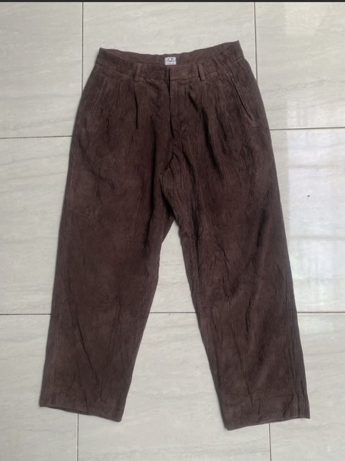 C.P. Company C.P COMPANY Stone Island Brown Pleats Pants Size US 31 - 1 Thumbnail