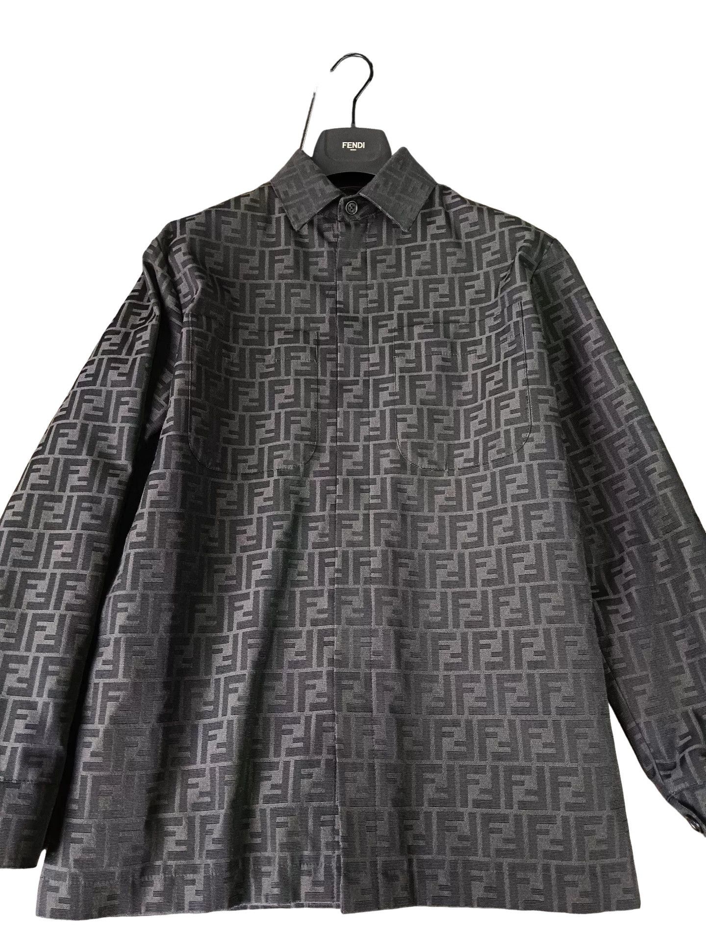 Fendi Fendi FF Monogram Jacquard Shirt Jacket US S Size US S / EU 44-46 / 1 - 1 Thumbnail