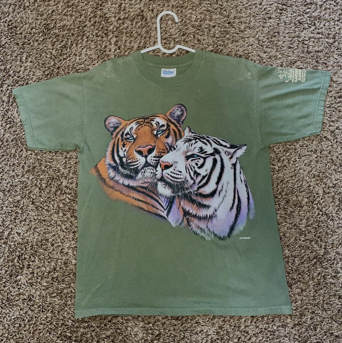 Gildan Tigers Naples Zoo T-Shirt Size US L / EU 52-54 / 3 - 1 Thumbnail