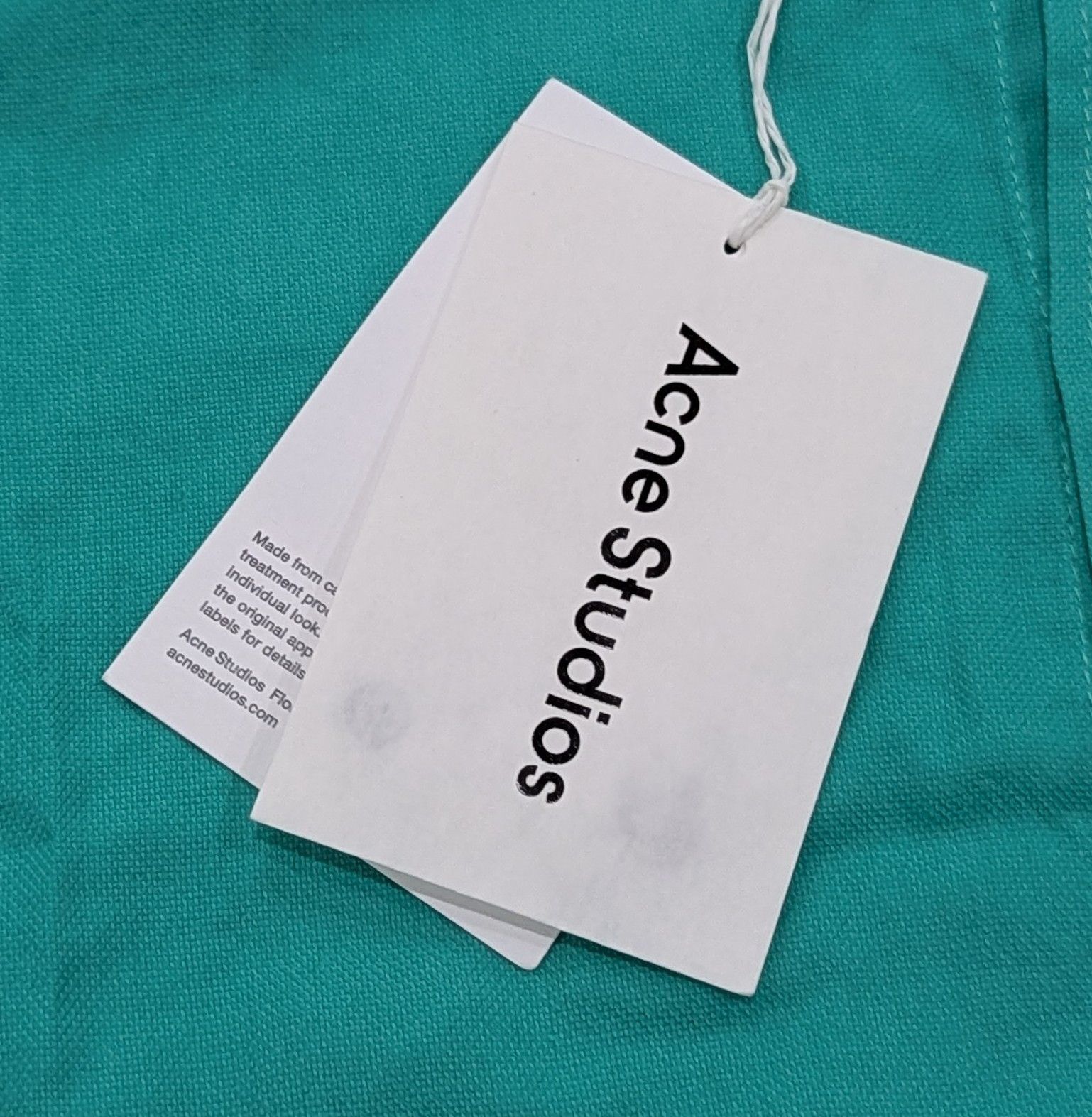 Acne Studios ACNE STUDIOS "Setar" Cotton LS Button Up Shirt Green 48 Size US M / EU 48-50 / 2 - 7 Thumbnail