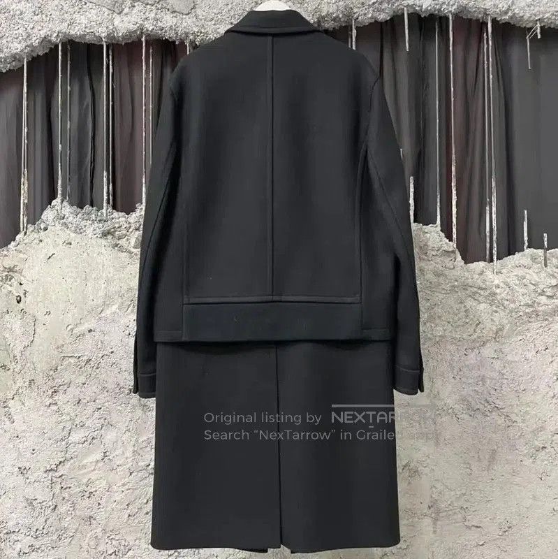 Neil Barrett NeIL BarreTT Black Wool Men's Long Coat . Size US M / EU 48-50 / 2 - 2 Thumbnail