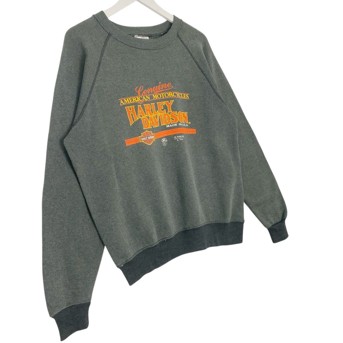 Other Vintage Lee Harley Davidson Printed Crewneck Sweatshirt Gray Size US L / EU 52-54 / 3 - 3 Thumbnail