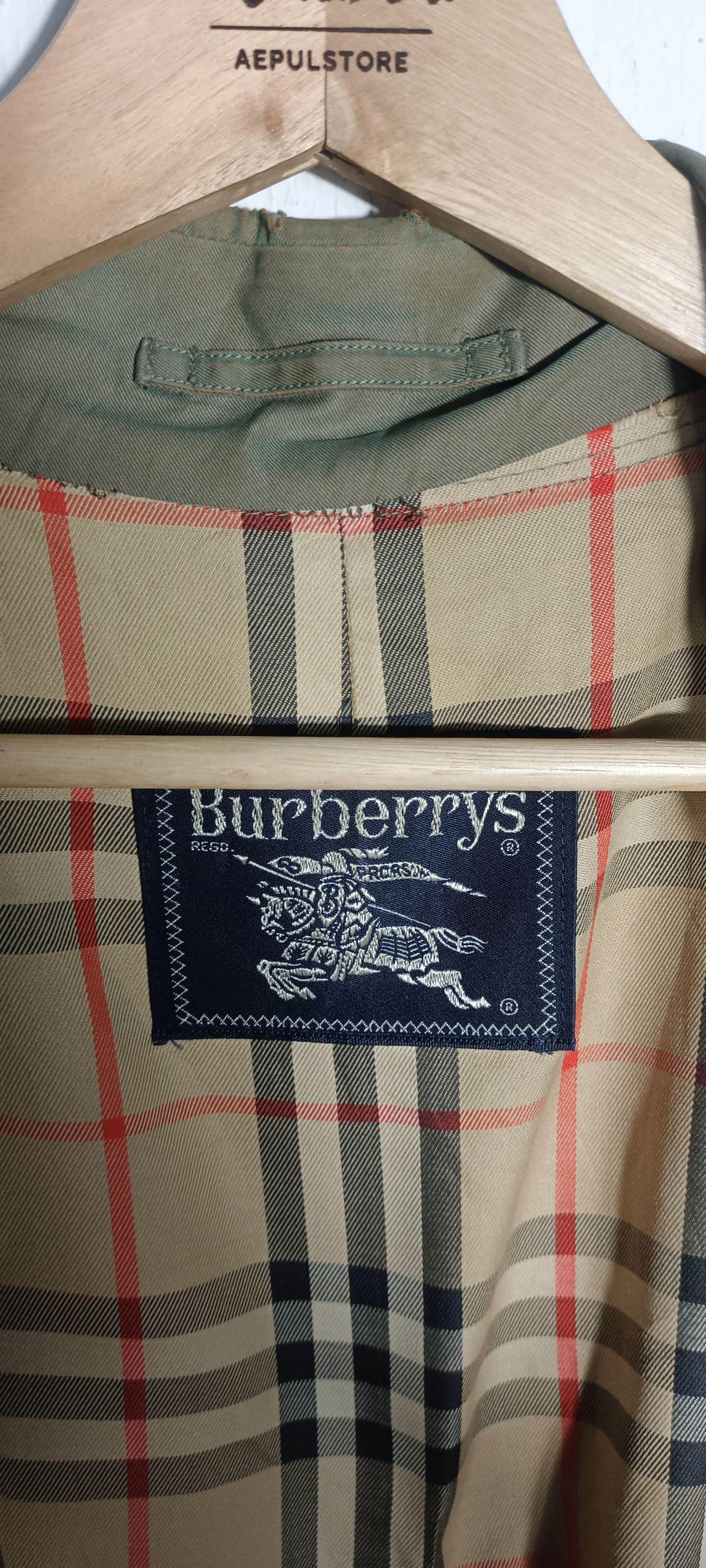 Burberry Vintage 90s💥Burberry Nova Check Trench Coat Size US M / EU 48-50 / 2 - 19 Thumbnail