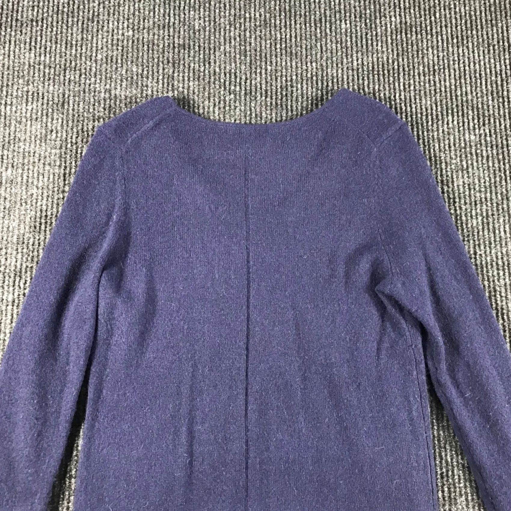 Vintage 41 Hawthorn Womens V-Neck Long Sleeve Knit Pullover Sweater Blue Size XS Size XS / US 0-2 / IT 36-38 - 6 Thumbnail