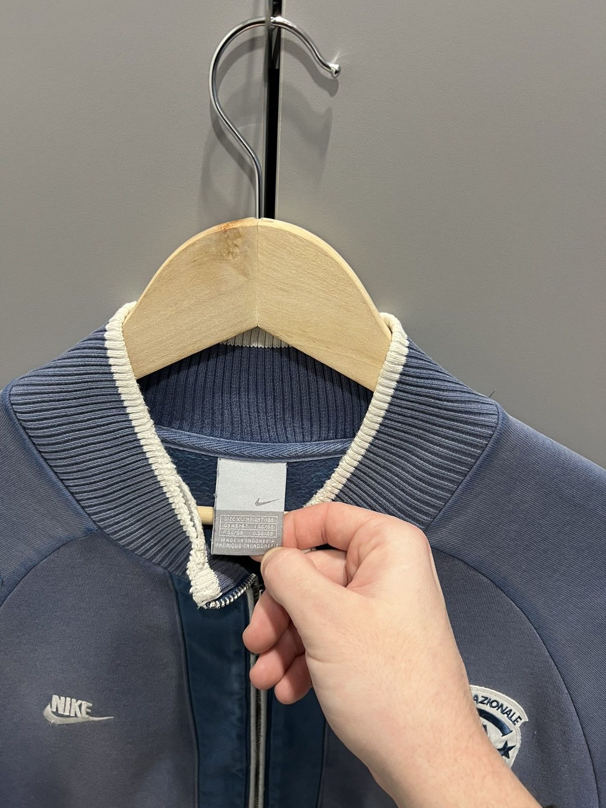 Nike Nike Vintage Inter Milan Zip Hoodie Faded 08/09 Size US XL / EU 56 / 4 - 10 Thumbnail