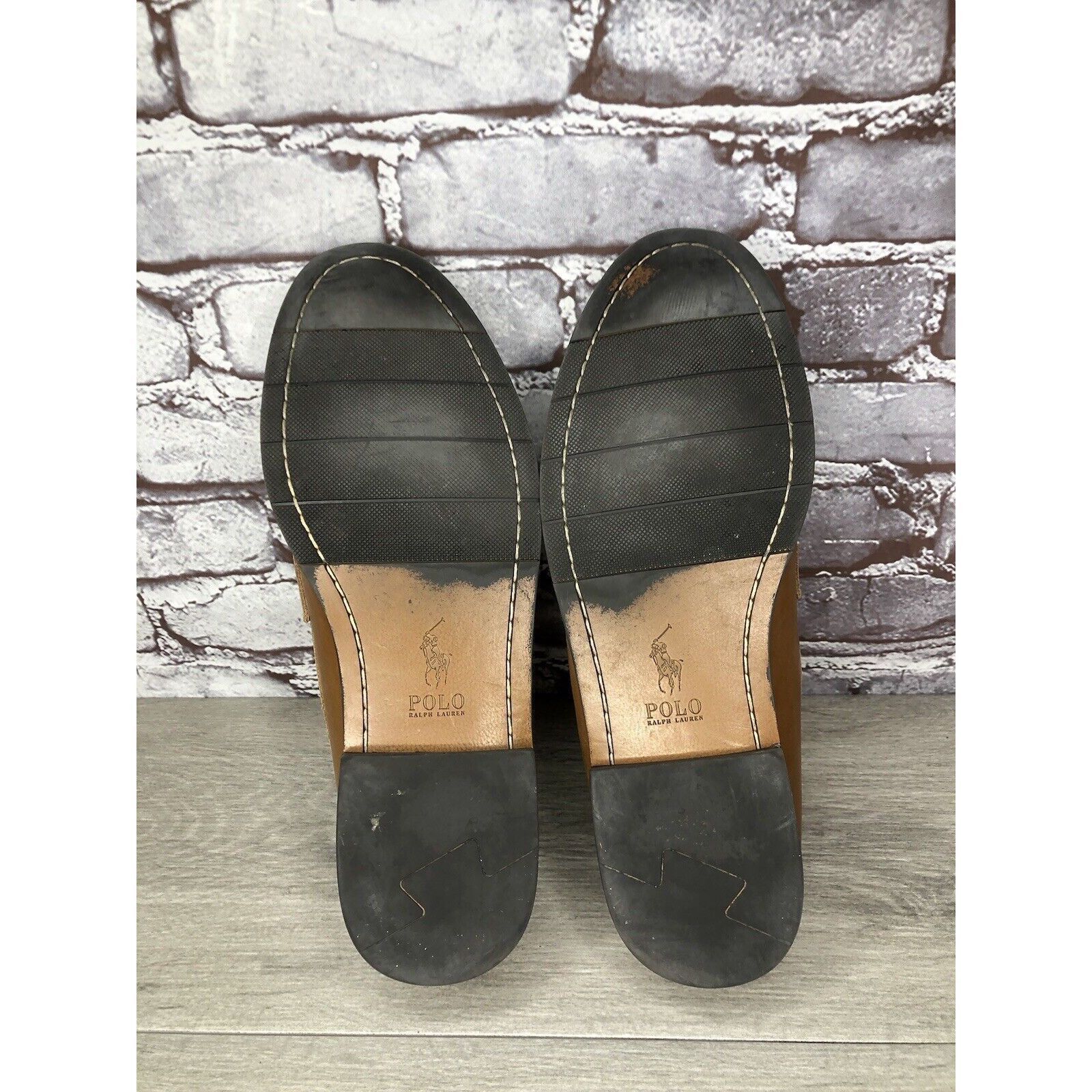 Polo Ralph Lauren Polo Ralph Lauren Alston Penny Brown Leather Dress Loafers M Size US 9.5 / EU 42-43 - 21 Thumbnail