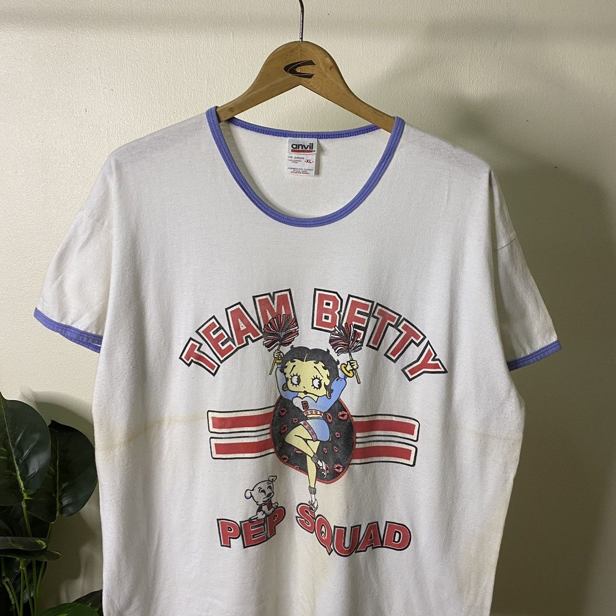 Cartoon Network × Vintage Vintage 2000s Betty Boop Team Betty Pep Squad Ringer Tee Size XL / US 12-14 / IT 48-50 - 2 Thumbnail