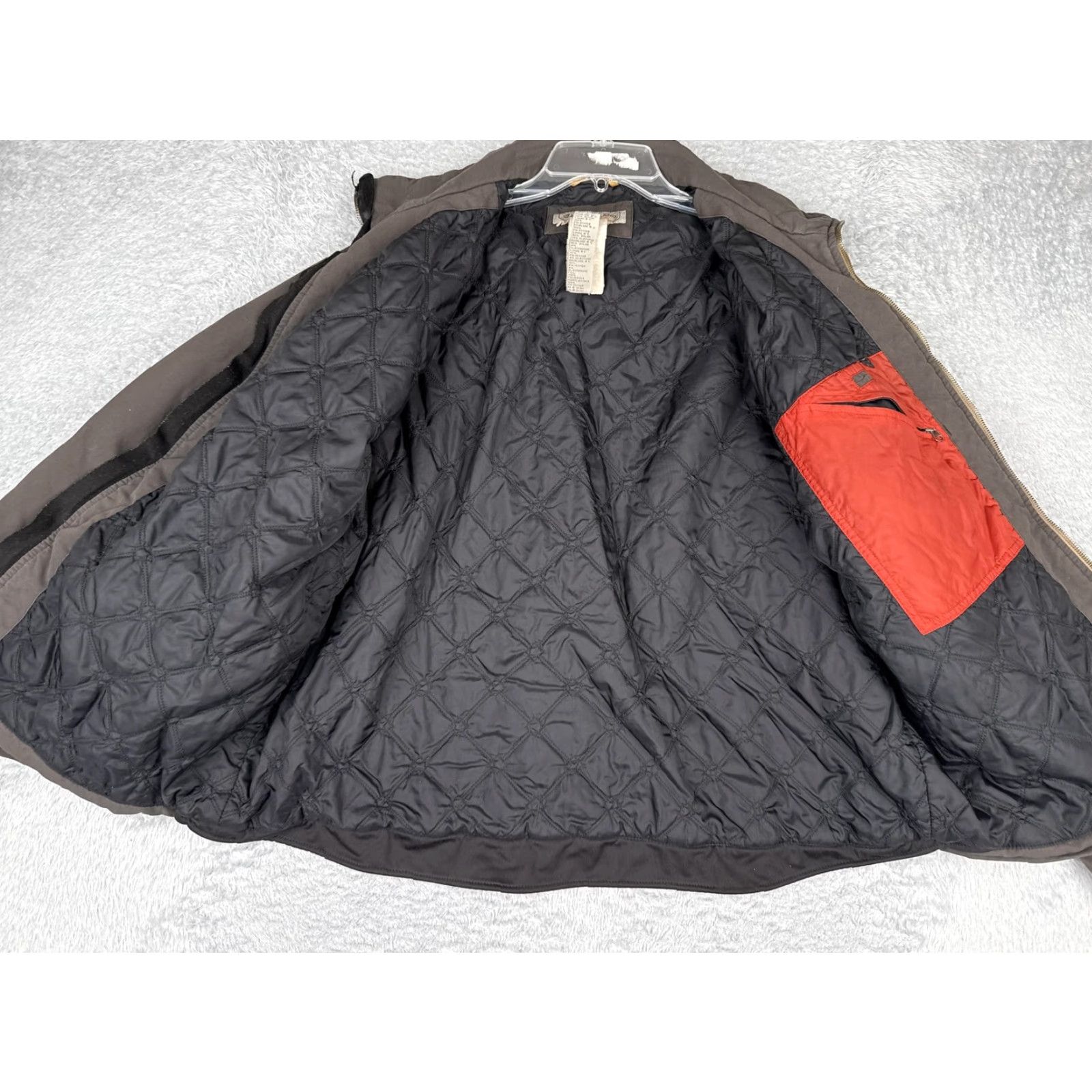 Timberland Timberland Jacket Mens 2XL Brown Canvas Quilted Lined Full Zip Workwear Outdoor Windbreaker Size US XXL / EU 58 / 5 - 2 Thumbnail