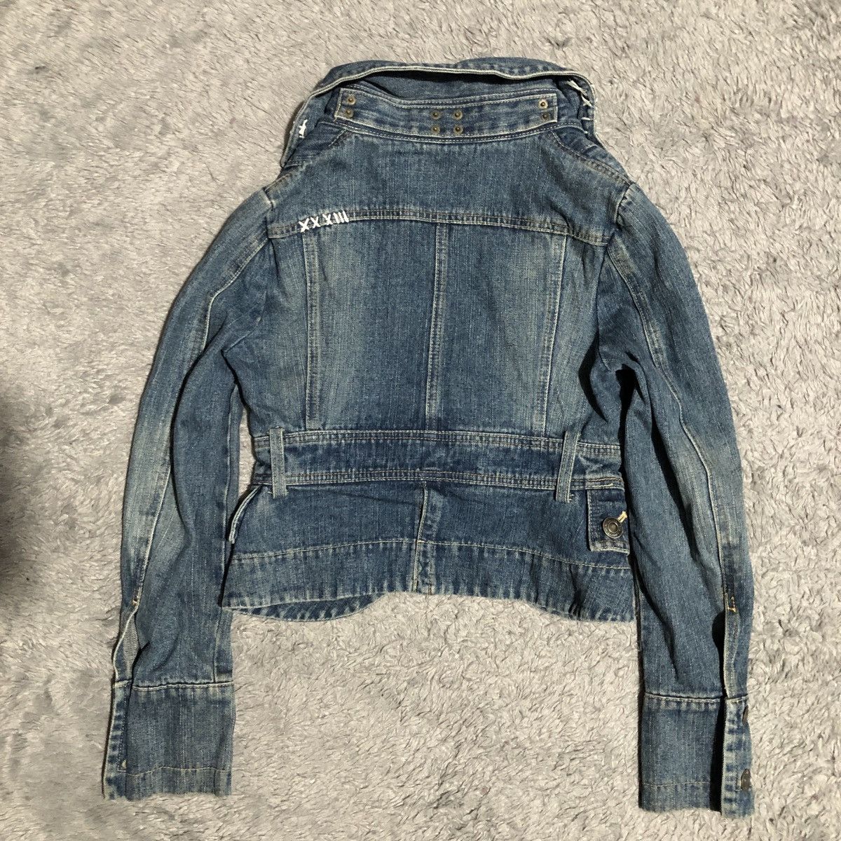 If Six Was Nine × Japanese Brand JAPANES BRAND M2 DENIM JACKET EMBROIDED ROSE Size S / US 4 / IT 40 - 13 Thumbnail