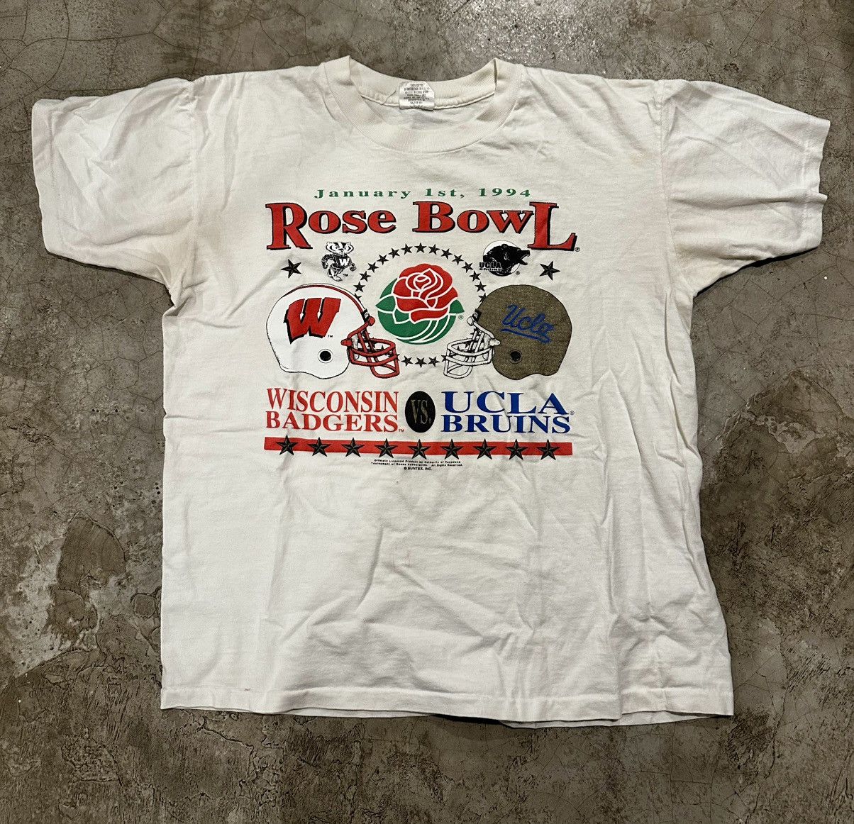 Vintage 1994 Rose Bowl T Shirt Single Stitch Size US L / EU 52-54 / 3 - 1 Thumbnail