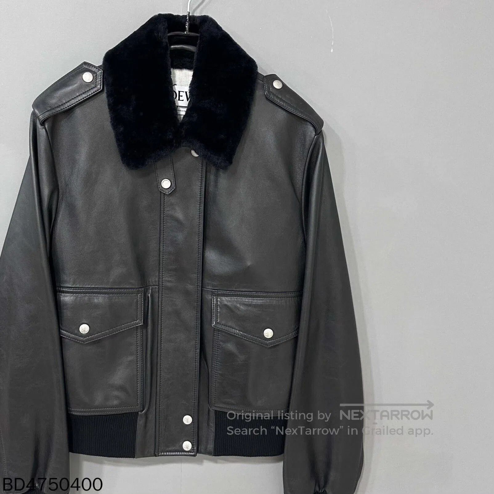 Loewe LOEWE Black Lamb Fur Collar Jacket. Size US S / EU 44-46 / 1 - 4 Thumbnail