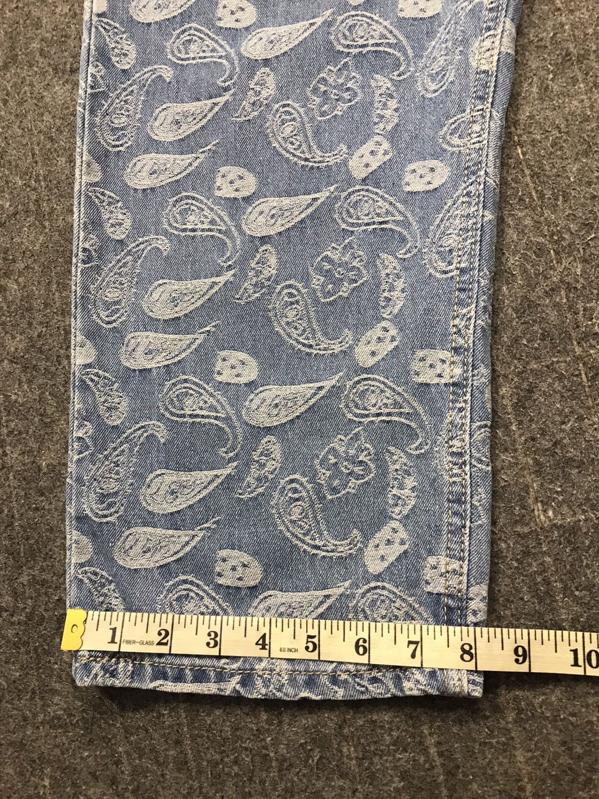 Japanese Brand × Vintage Vintage Japanese Brand Carpenter Paisley Art Denim Shorts Size US 30 / EU 46 - 16 Thumbnail