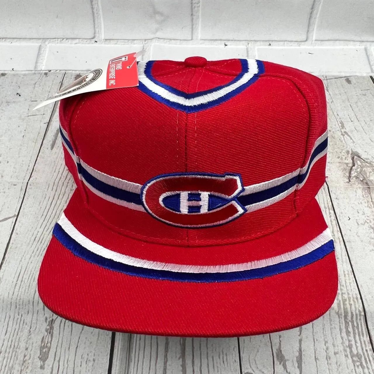 Vintage Montreal Canadiens NHL Jersey Hat Snapback Cap New