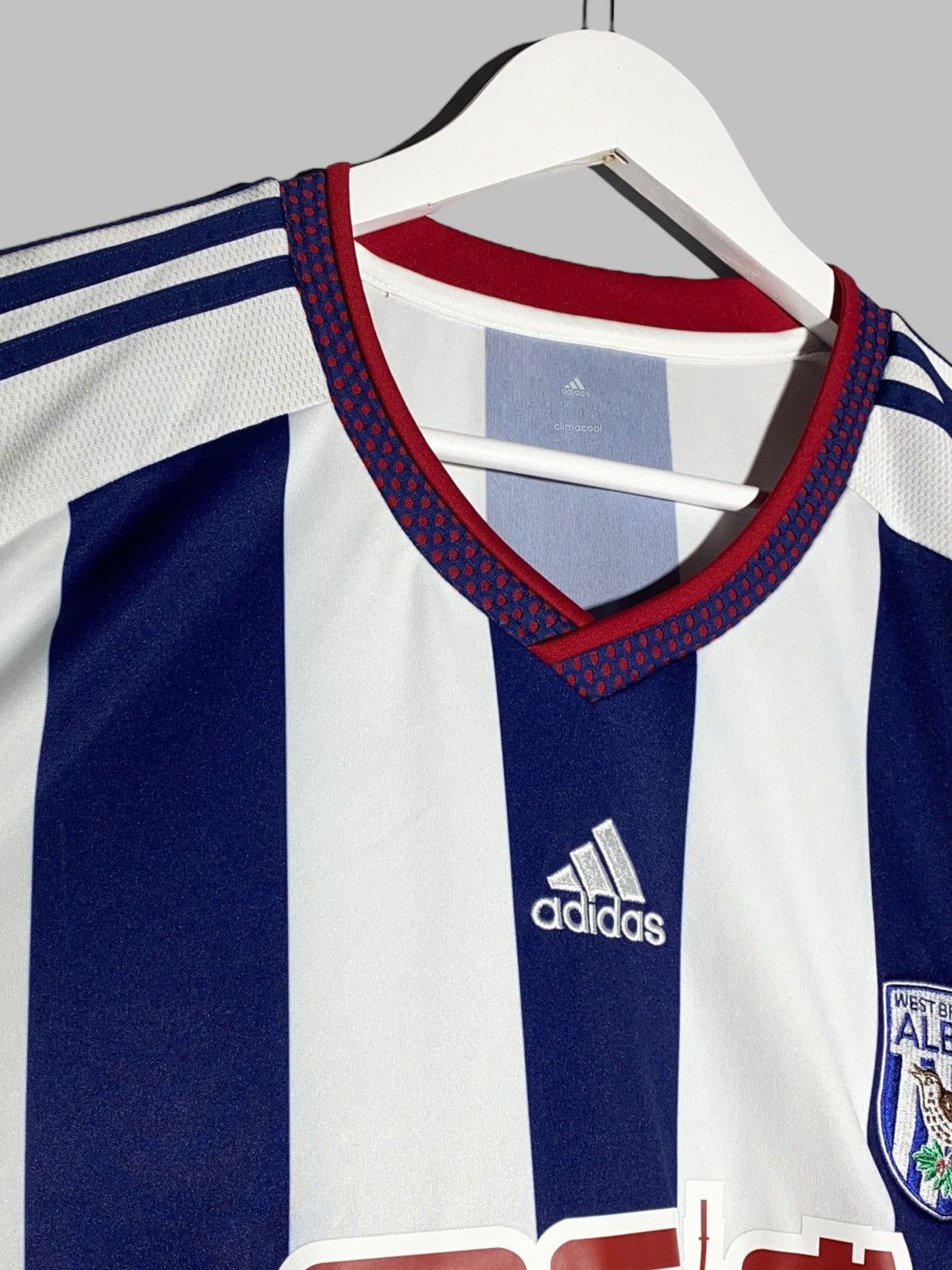 Adidas Adidas West Bromwich Albion 2015/16 Home Football Shirt Size US XXL / EU 58 / 5 - 13 Thumbnail