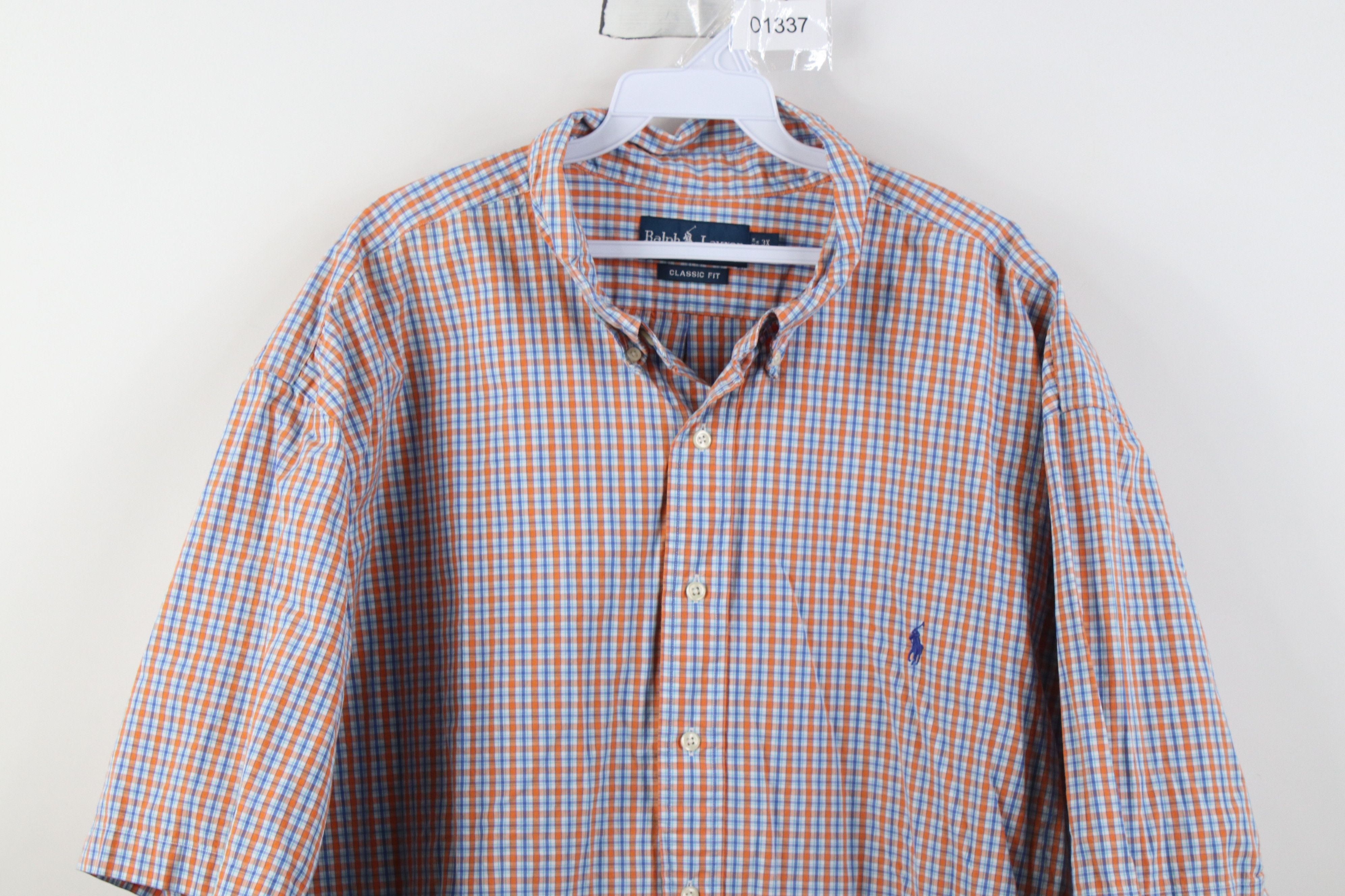 Polo Ralph Lauren Vintage 90s Ralph Lauren Short Sleeve Collared Button Shirt Size US XXL / EU 58 / 5 - 2 Thumbnail