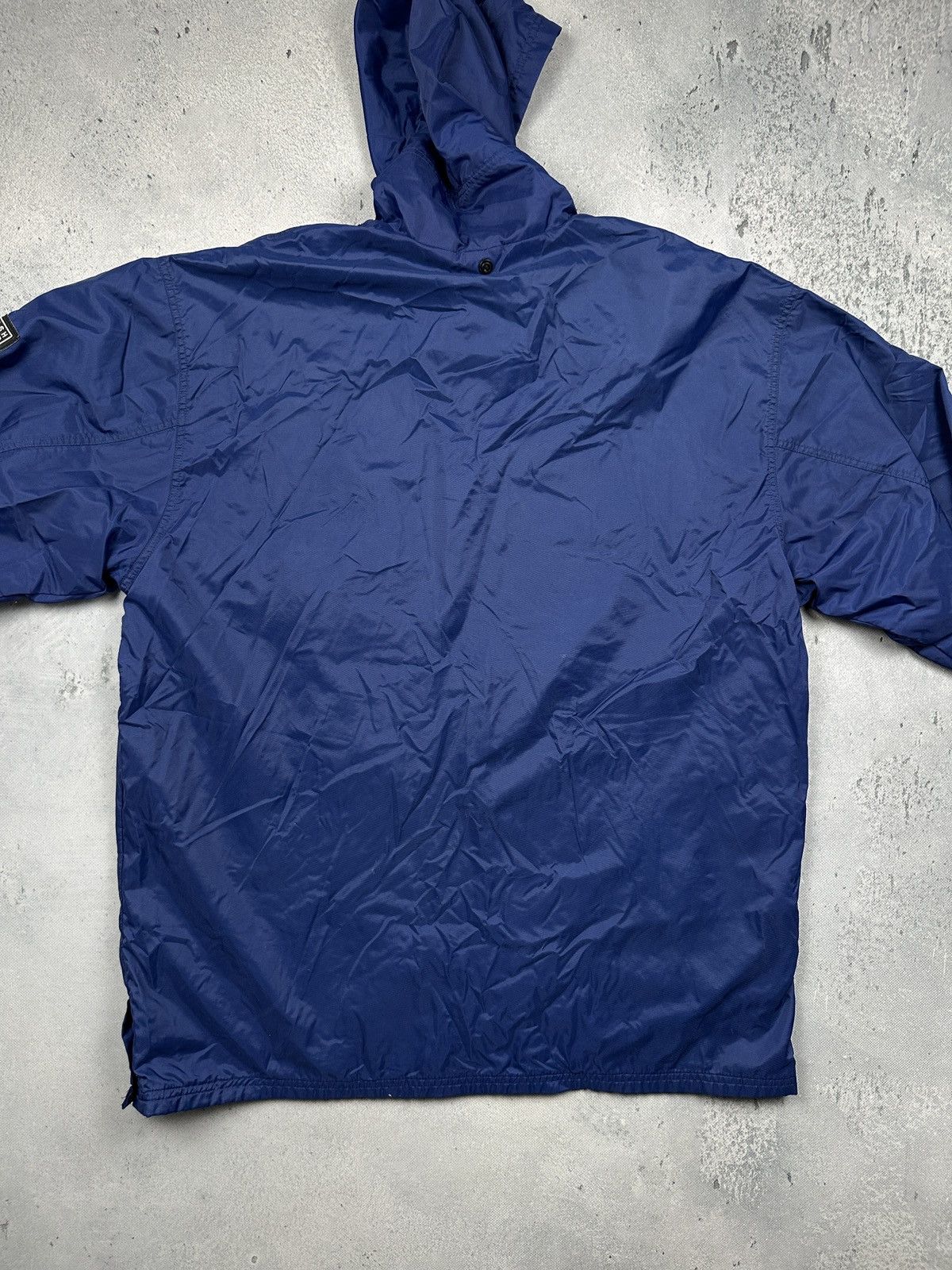 Nike Vintage Nike Swoosh Oversized Hooded Windbreaker Rain Jacket Size US XXL / EU 58 / 5 - 16 Thumbnail