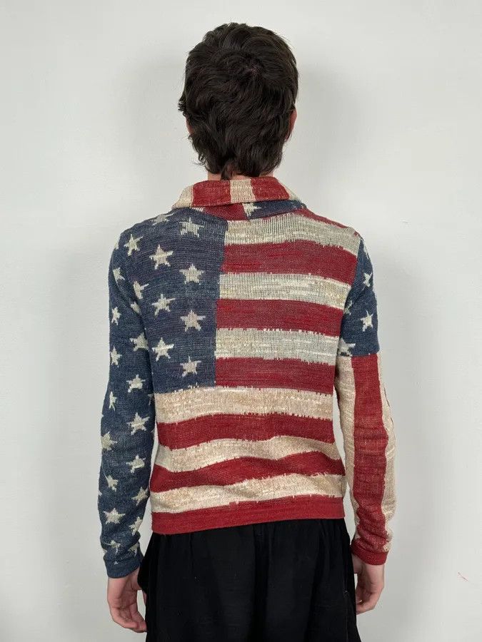 Polo Ralph Lauren 2000s Ralph Lauren Supply USA Flag Cardigan Sweater Size US S / EU 44-46 / 1 - 3 Thumbnail