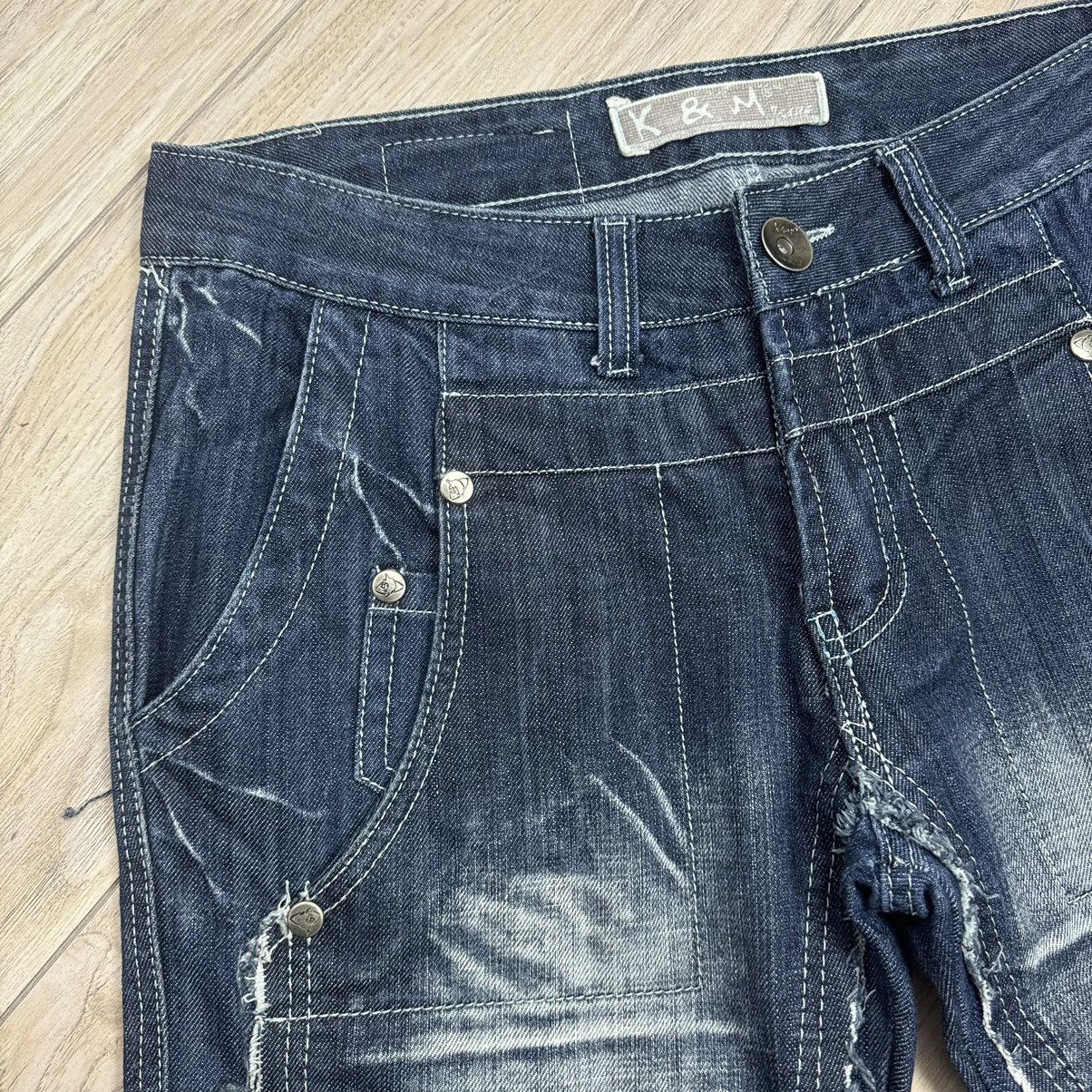 If Six Was Nine Y2K Opium Japanese Style Patchwork Semantic Kosmo Lupo Jeans Size US 32 / EU 48 - 10 Thumbnail