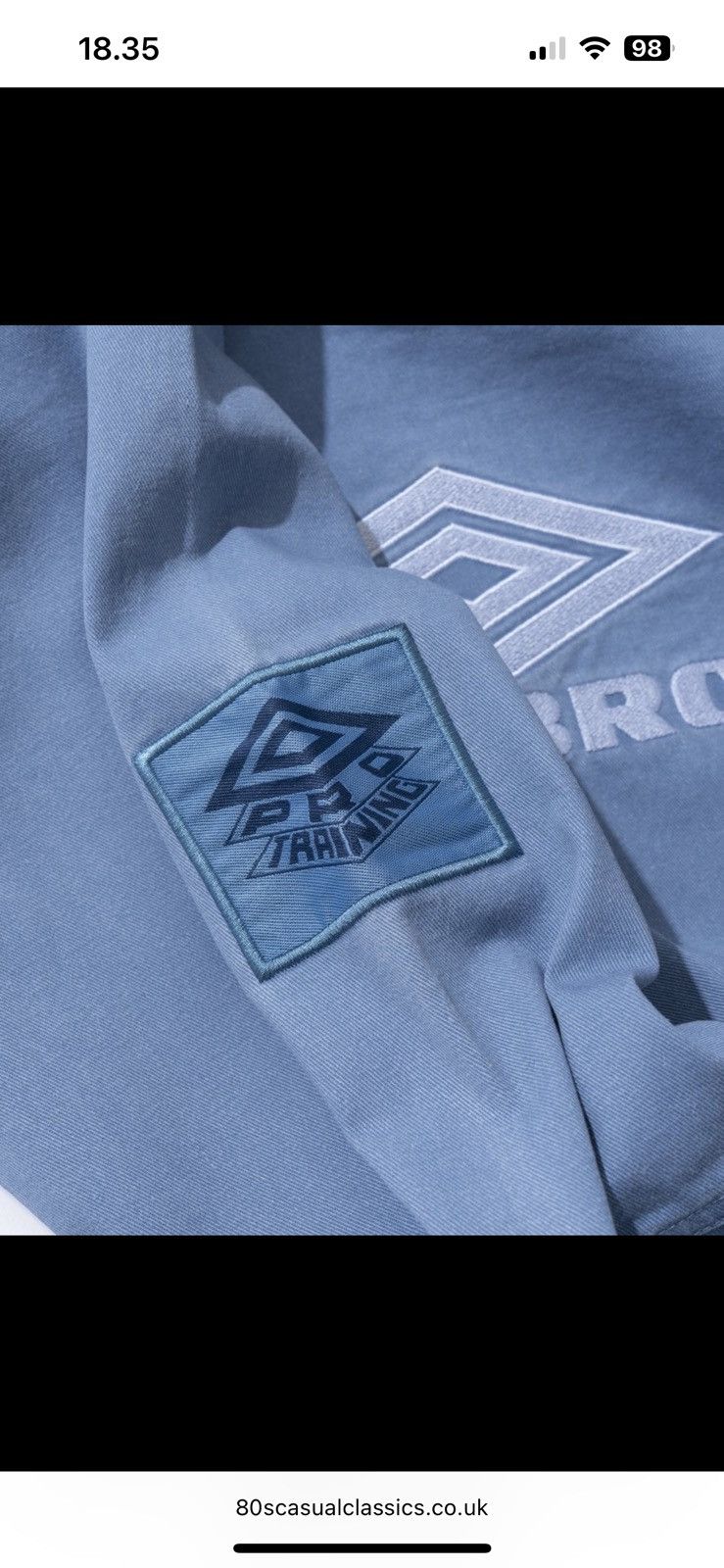 Umbro UMBRO Iconic Drill Top Infinity / Dusk Blue / Blue Indigo Size US M / EU 48-50 / 2 - 10 Thumbnail