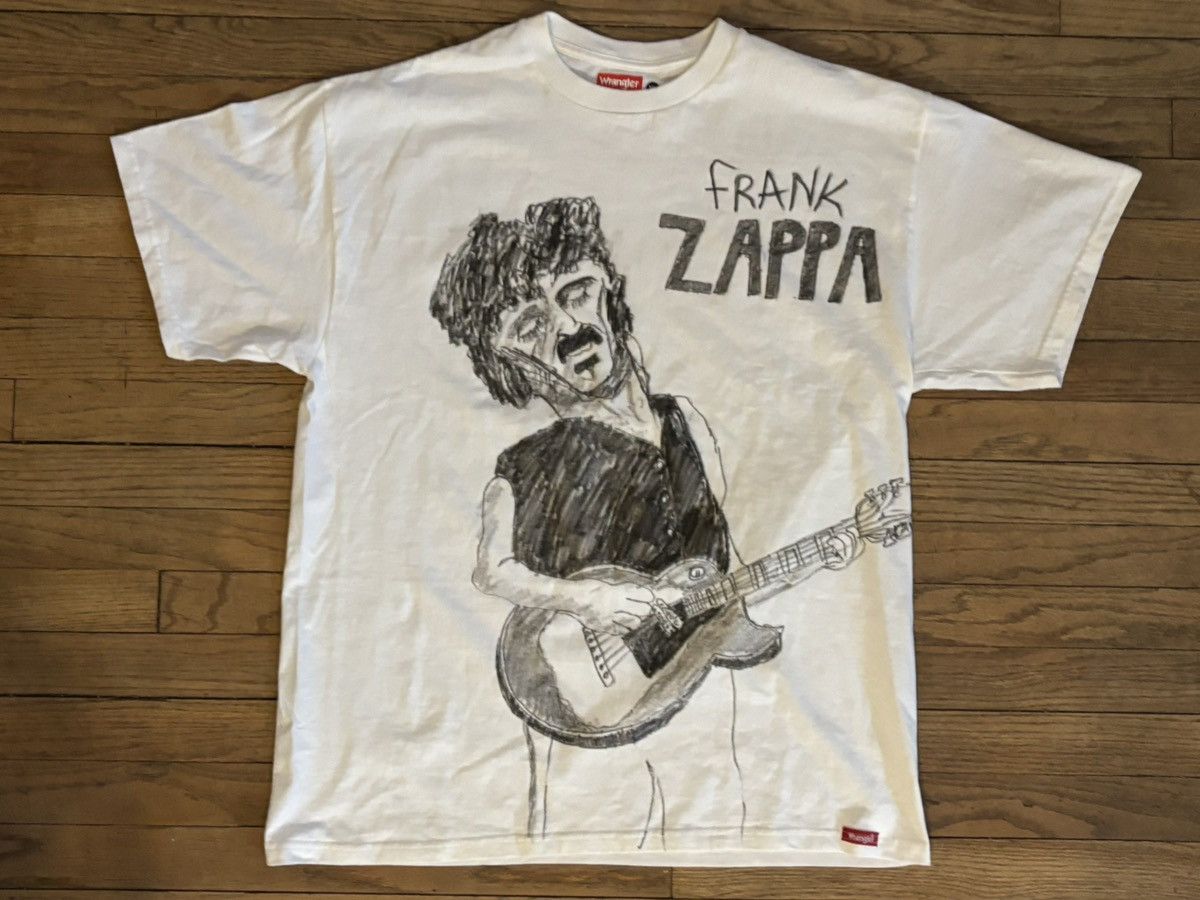 Band Tees × Wrangler One of a kind hand drawn frank zappa Wrangler tee. XL. Size US XL / EU 56 / 4 - 1 Thumbnail