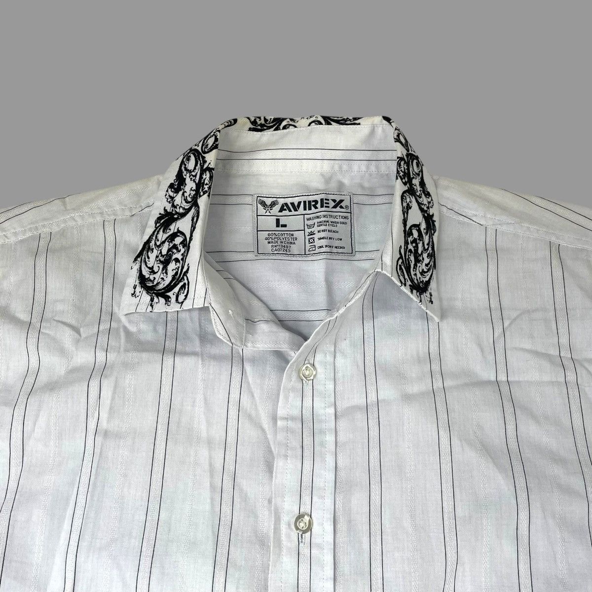 Avirex Vintage Y2K avirex striped button up shirt Size US L / EU 52-54 / 3 - 4 Thumbnail