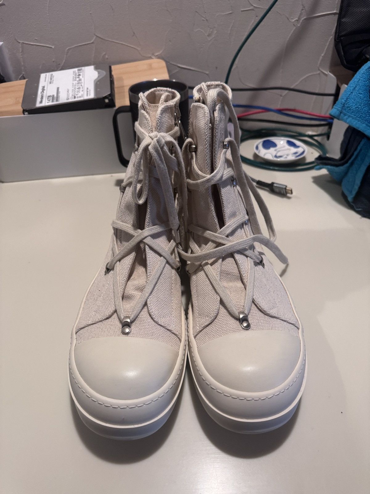 Rick Owens Drkshdw Pentagram Lace Ramones Size US 10 / EU 43 - 2 Thumbnail