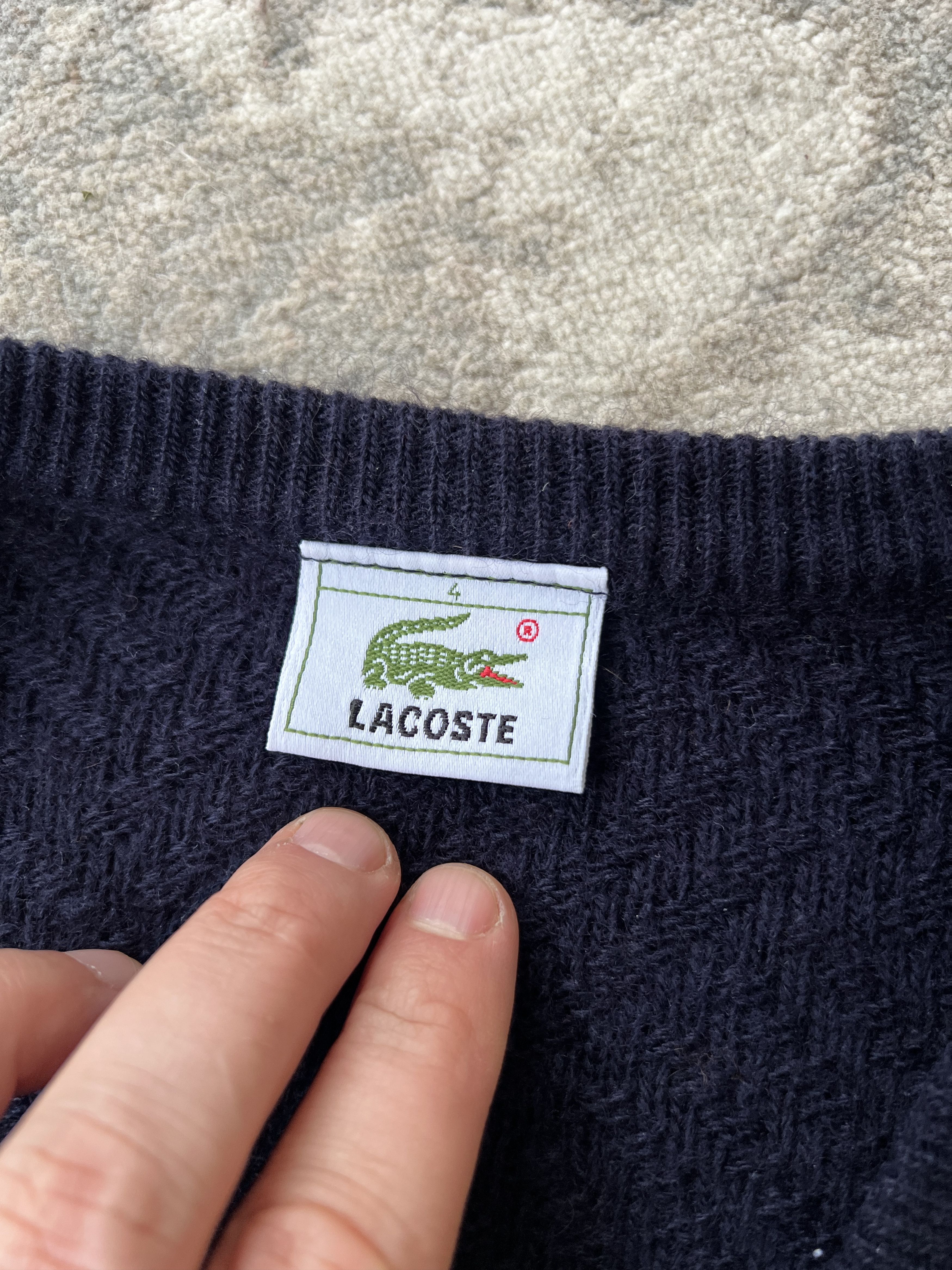 Lacoste Vintage Lacoste Wool Sweater Size US L / EU 52-54 / 3 - 2 Thumbnail