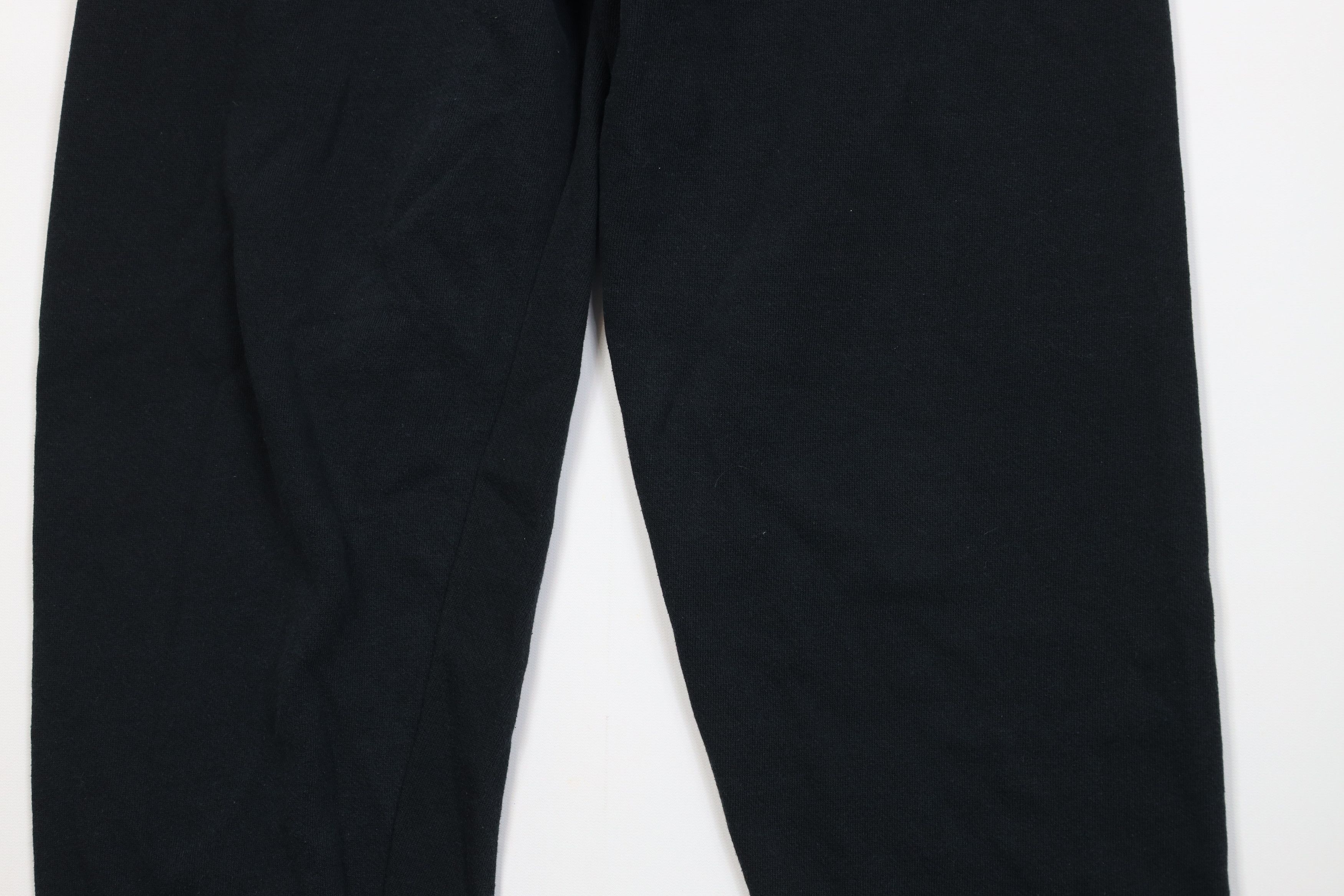 Vintage Vintage 90s Streetwear Blank Sweatpants Joggers Black USA Size 26" / US 2 / IT 38 - 3 Thumbnail