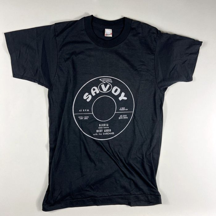 Screen Stars Vintage Savoy Records Shirt M Nicky Addeo with the ...