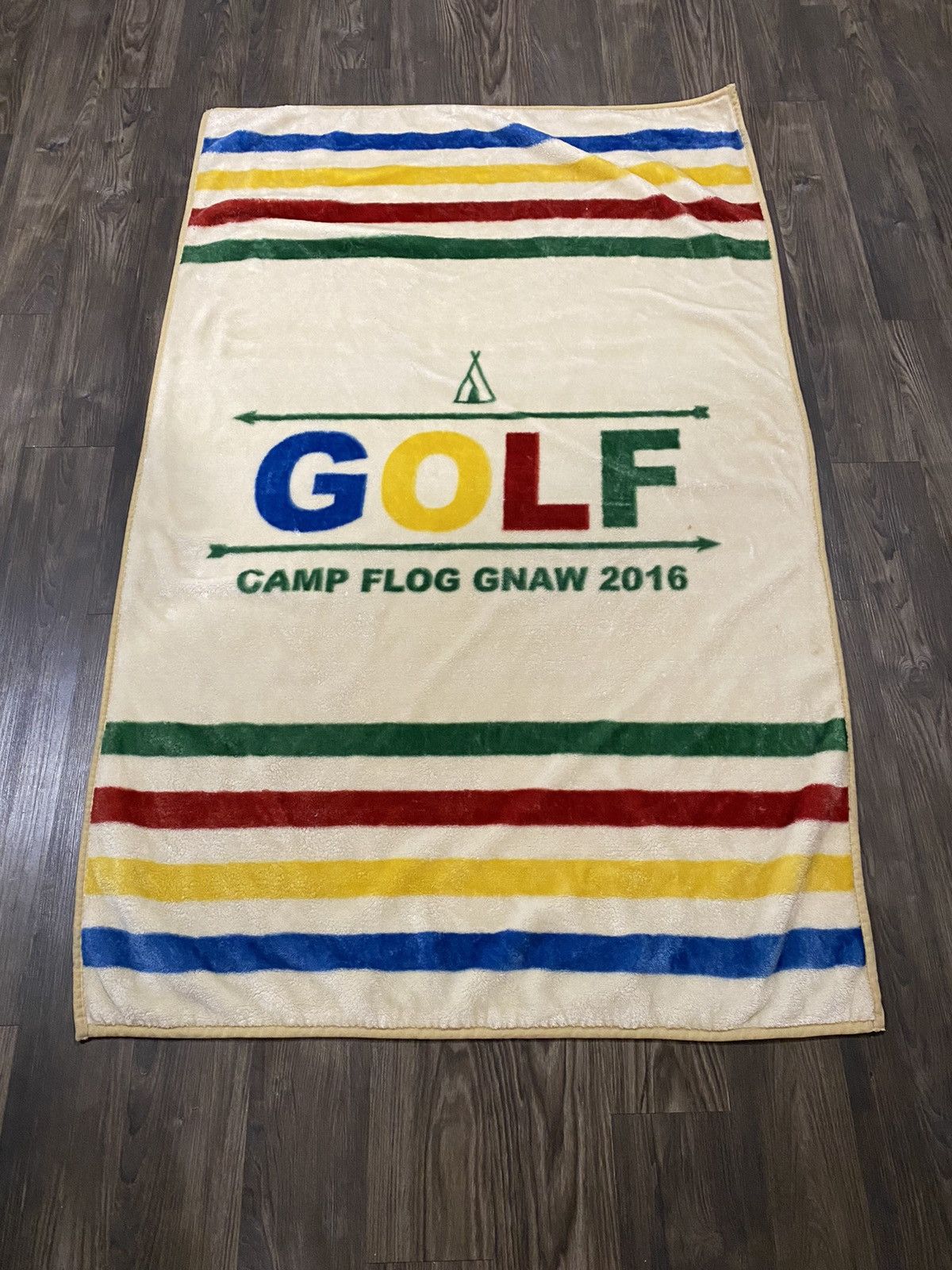 Golf Wang × Odd Future × Tyler The Creator Golf Wang Camp Flog Gnaw Blanket VIP 2016 Concert Size ONE SIZE - 1 Thumbnail