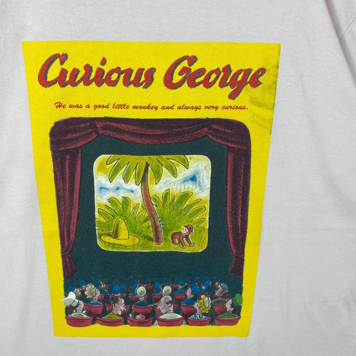 Cartoon Network CURIOUS GEORGE Funny Cartoon Graphic Tee Shirt 3-Large Size Size US M / EU 48-50 / 2 - 2 Thumbnail