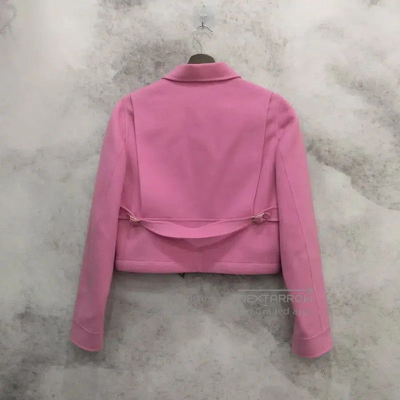 Valentino Valentino Pink Wool Jacket for Women . Size L / US 10 / IT 46 - 2 Thumbnail