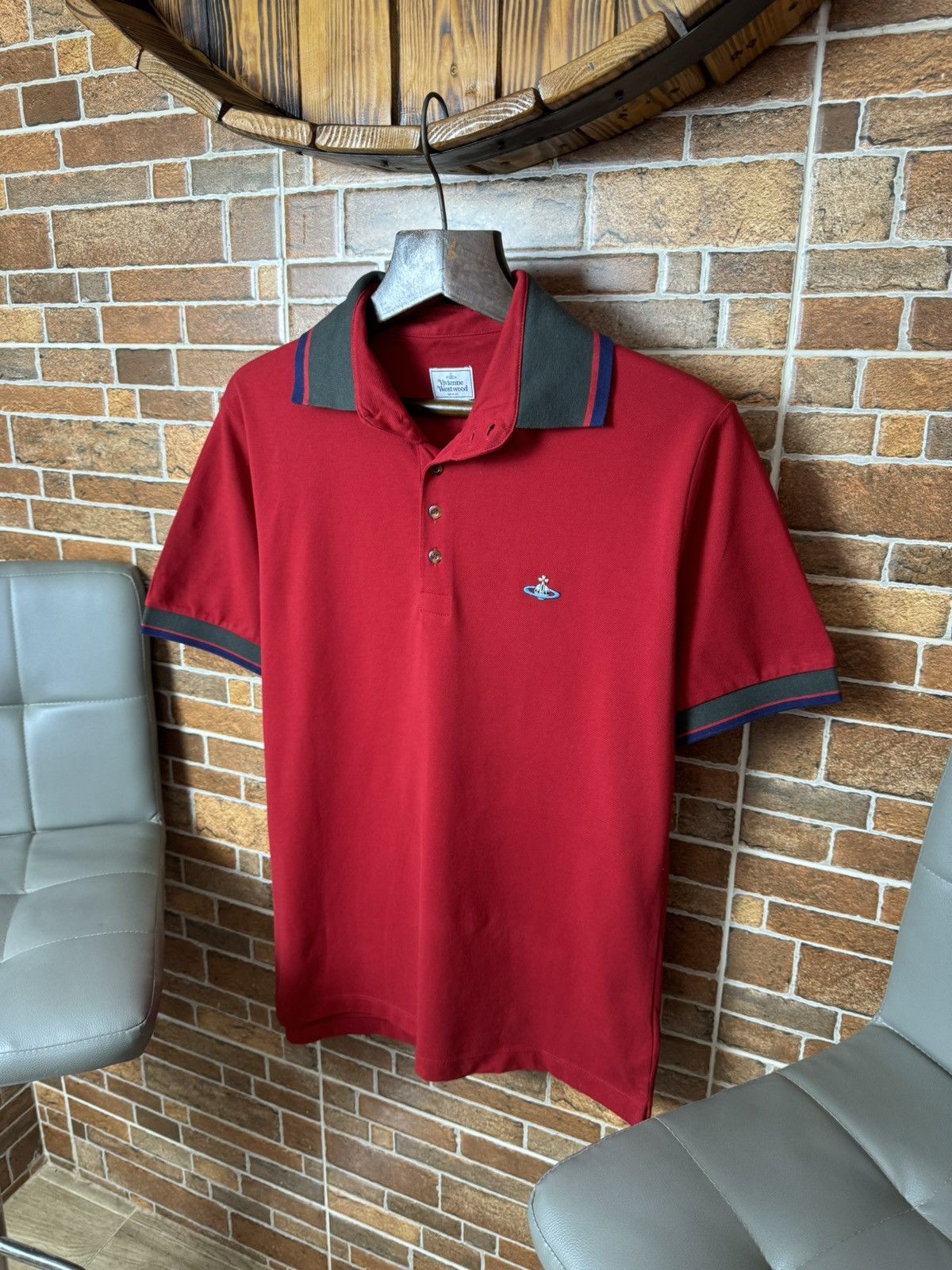 Vivienne Westwood Vivienne Westwood Red Classic Polo Shirt Size US XL / EU 56 / 4 - 2 Thumbnail