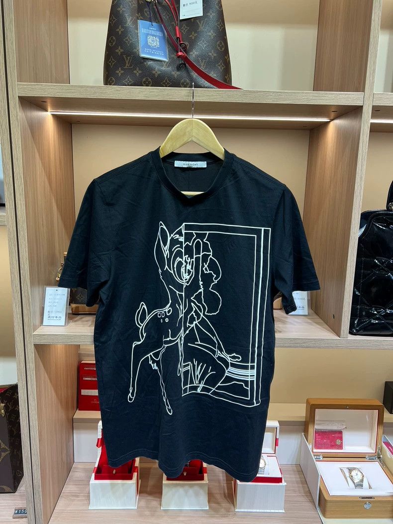 Givenchy Sketch Deer T-Shirt Short-sleeve 2506-Nextarrow