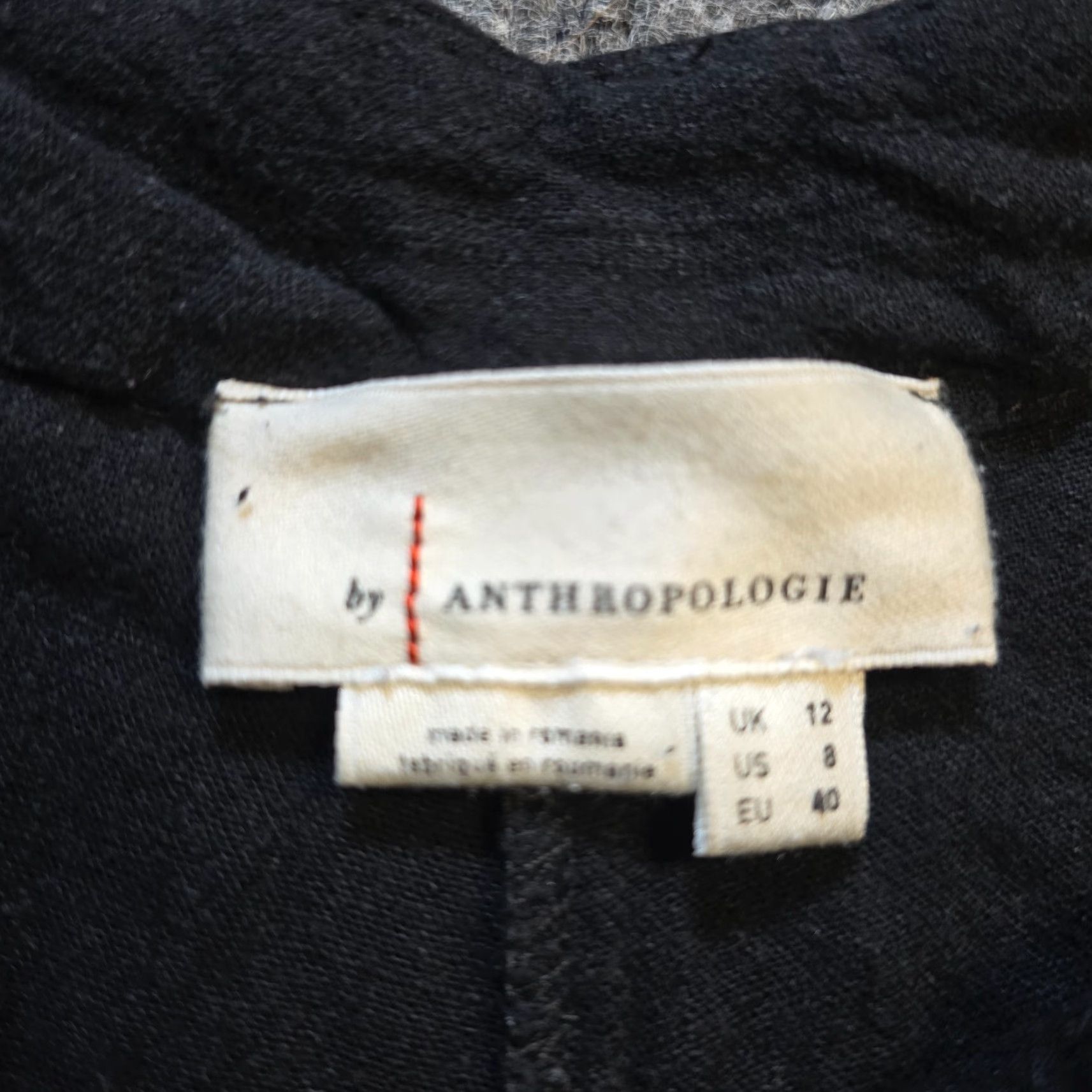 Anthropologie Anthropologie Pants Womens Size 8 Black Wide Leg Pleated Dress Pants Casual Capsule Minimal Pockets Twill Cotton High Rise Regular Inseam 31 in Size 30" / US 8 / IT 44 - 4 Thumbnail