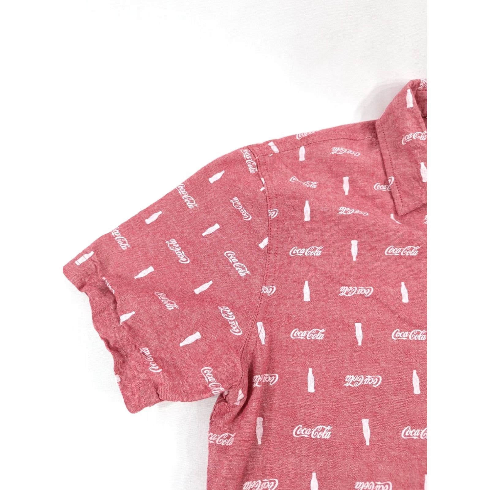 Vintage Coca-Cola Shirt Coca-Cola Bottle Caps Button-Down Short Sleeve Red Shirt Men Small Button-Up Regular Cotton Blend Logo Size US S / EU 44-46 / 1 - 3 Thumbnail