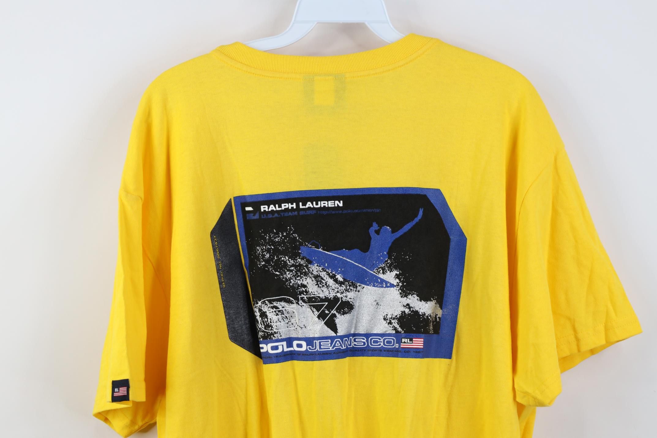 Polo Ralph Lauren Deadstock Vintage 90s Ralph Lauren Surf Short Sleeve T-Shirt Size US L / EU 52-54 / 3 - 13 Thumbnail