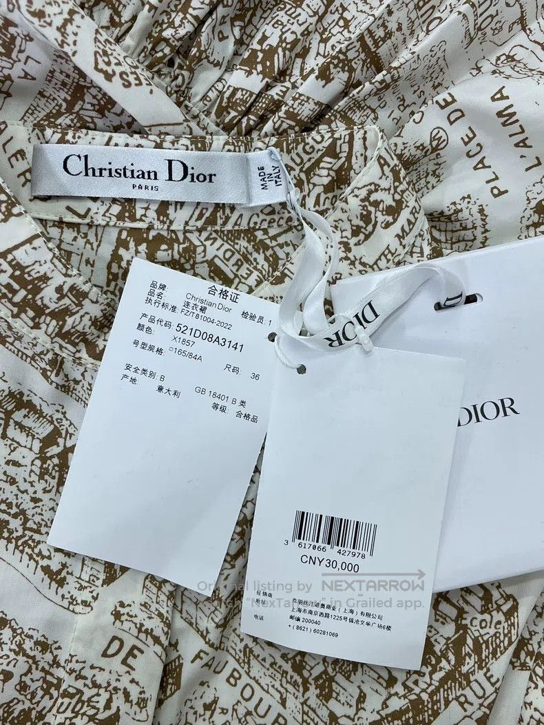 Dior Dior 25 Spring and Summer New Paris Subway Printed Dress Size XS / US 0-2 / IT 36-38 - 4 Thumbnail