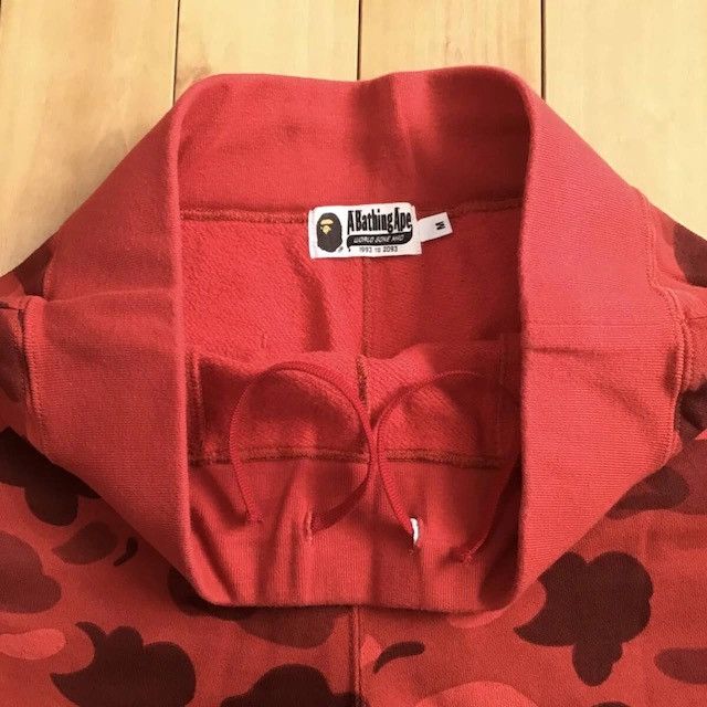 Bape BAPE Red camo sweat shorts a bathing ape ★size M Size US 32 / EU 48 - 5 Thumbnail