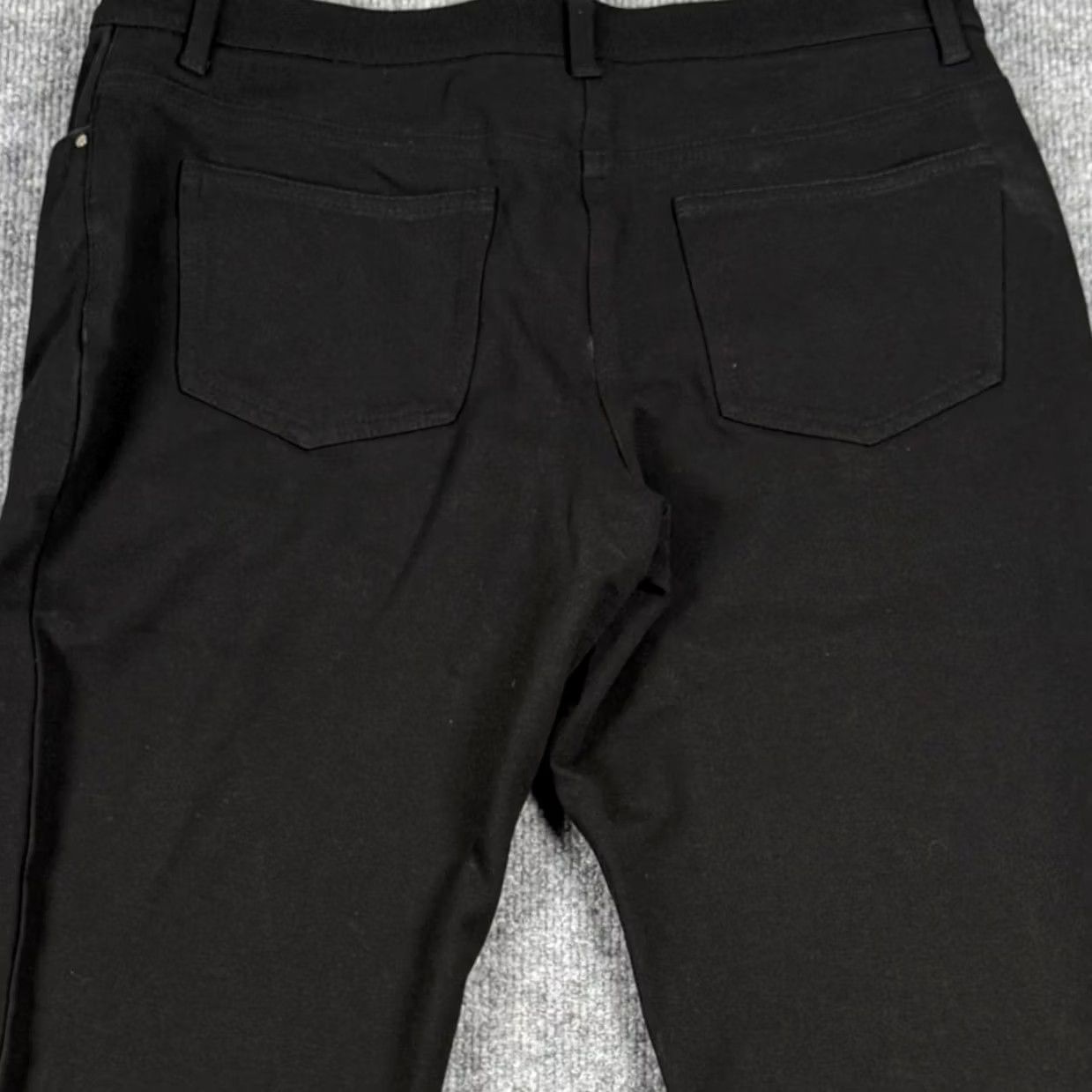 Vintage Chico's SO SLIMMING Black Pants Straight Leg 32x27 Regular Womens Mid Rise Tapered Pocket Stretch Easy Care 6 0.5 Size 28" / US 6 / IT 42 - 5 Thumbnail