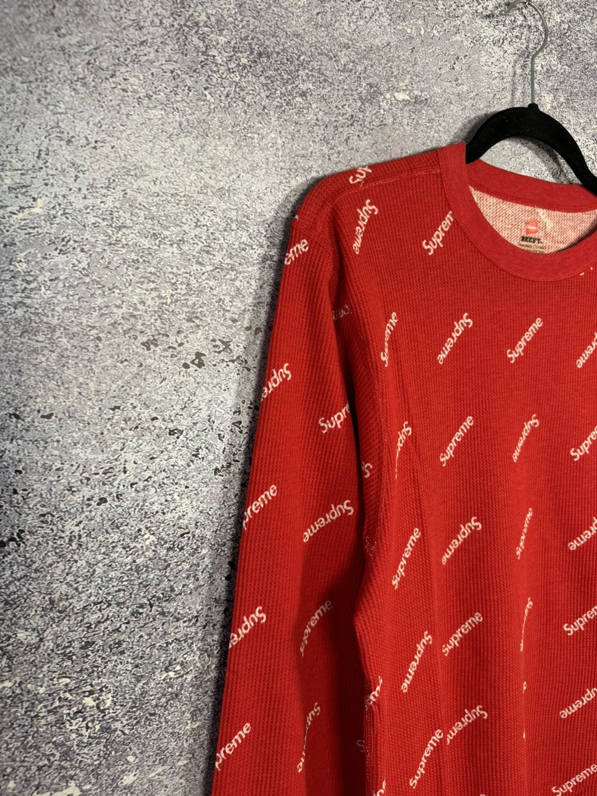 Hanes × Supreme × Vintage Supreme Hanes Monogram Longsleeve Streetweat y2k M size Size US M / EU 48-50 / 2 - 4 Thumbnail