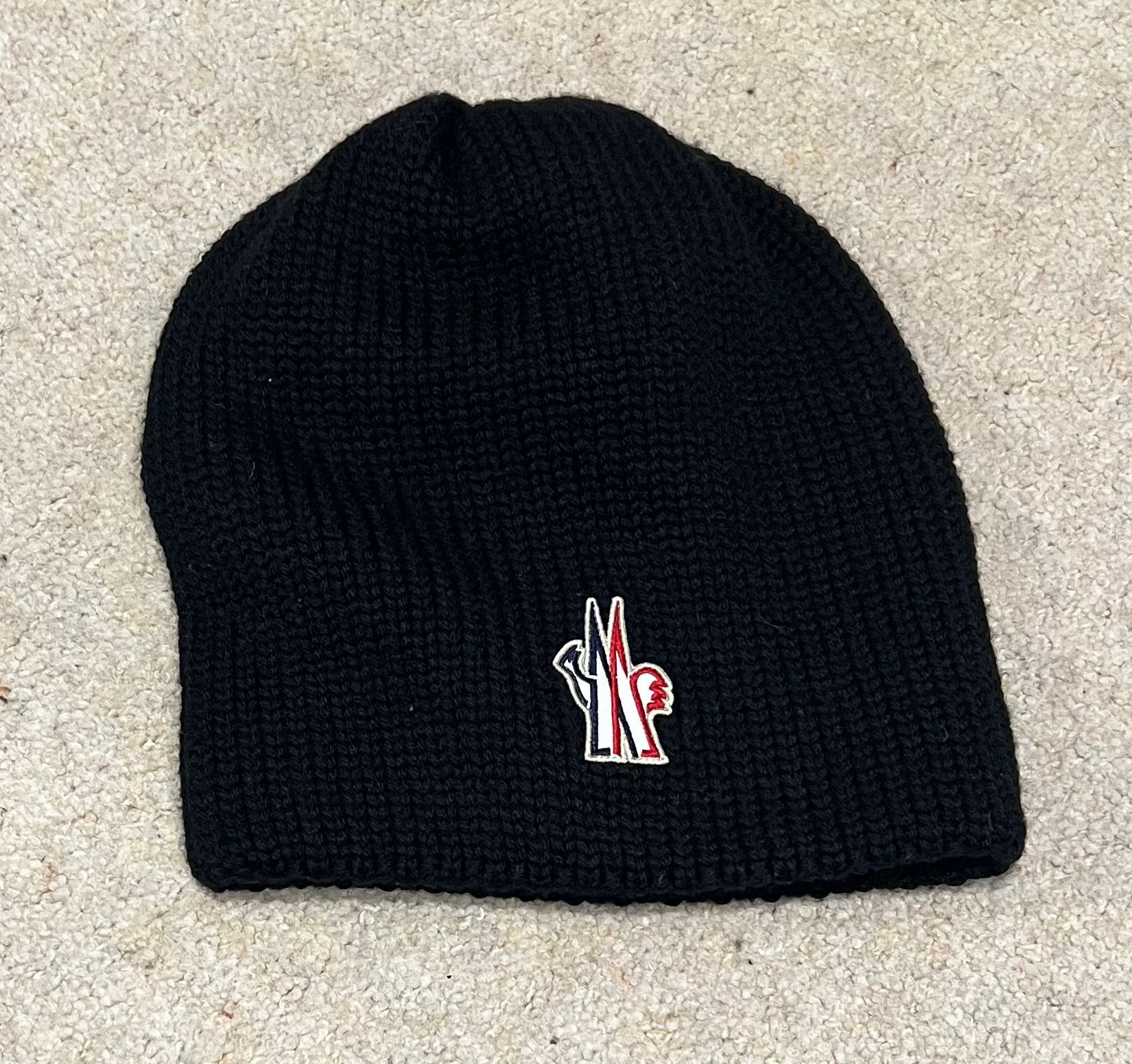 Moncler BNWT Moncler Grenoble black tricot beanie Size ONE SIZE - 1 Thumbnail