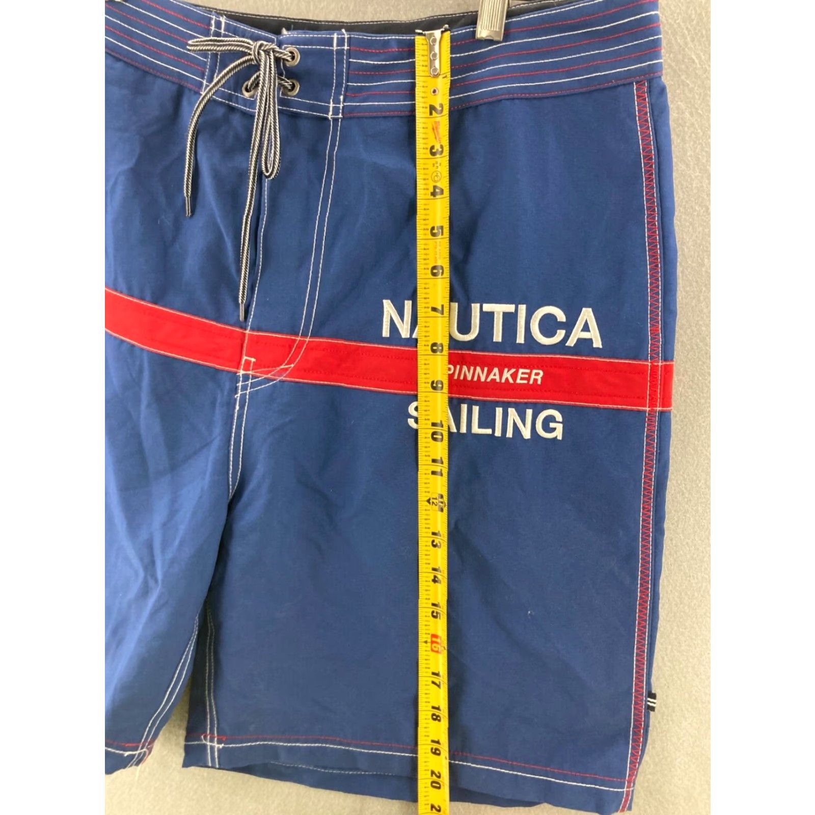 Nautica Nautica Board Shorts Mens 36 Blue Swim Trunks Spinnaker Sailing Shorts Size US 36 / EU 52 - 3 Thumbnail