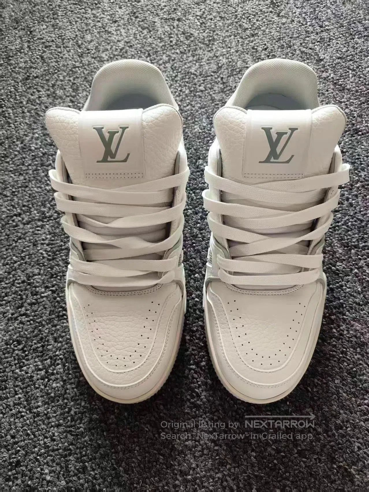 Louis Vuitton White High-Top Sneakers. Size US 5.5 / EU 38 - 1 Thumbnail