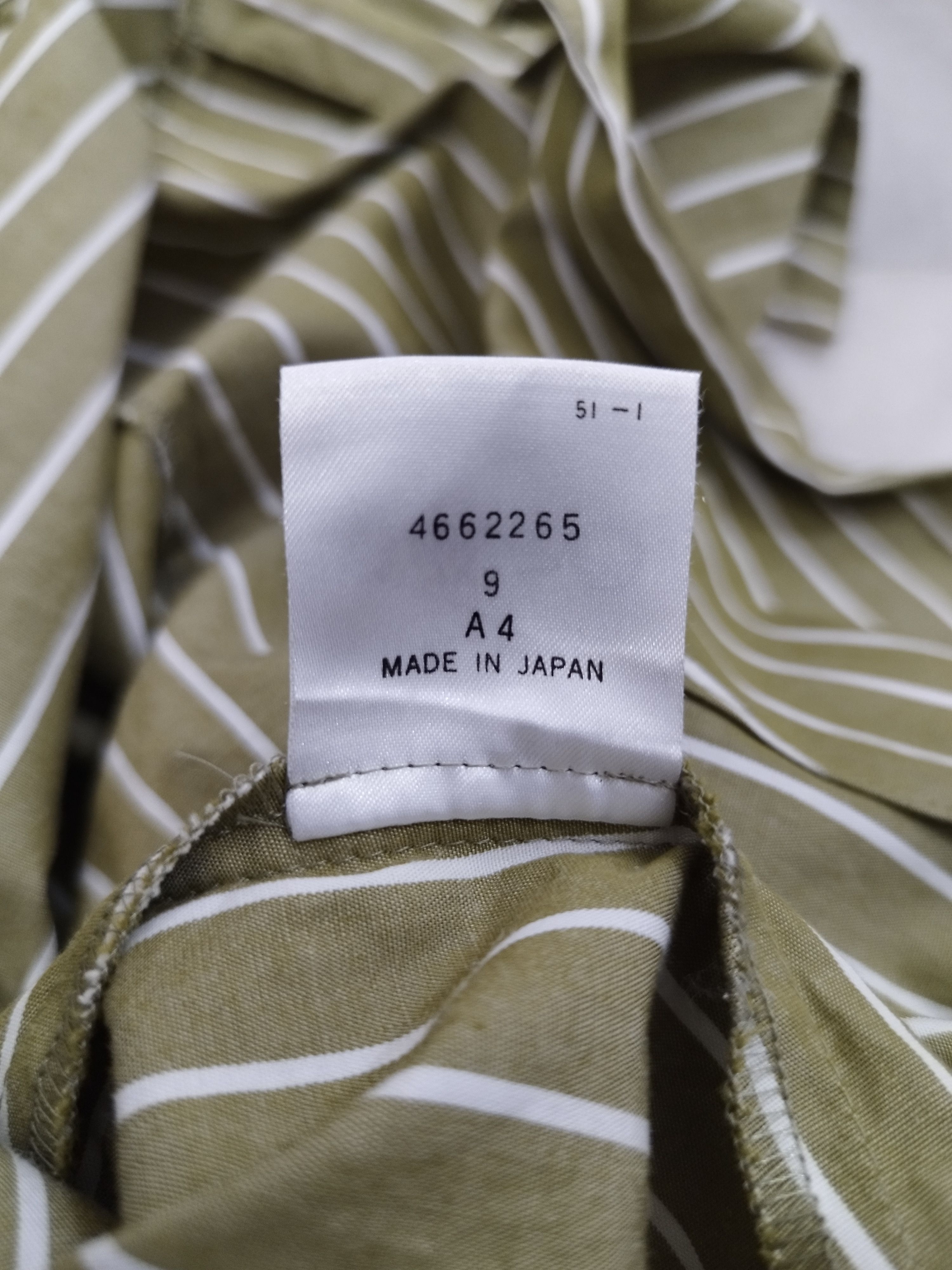 Designer × Norma Kamali × Vintage VINTAGE NORMA KAMALI GREEN STRIPE FRONT TIE BLOUSE Size S / US 4 / IT 40 - 6 Thumbnail