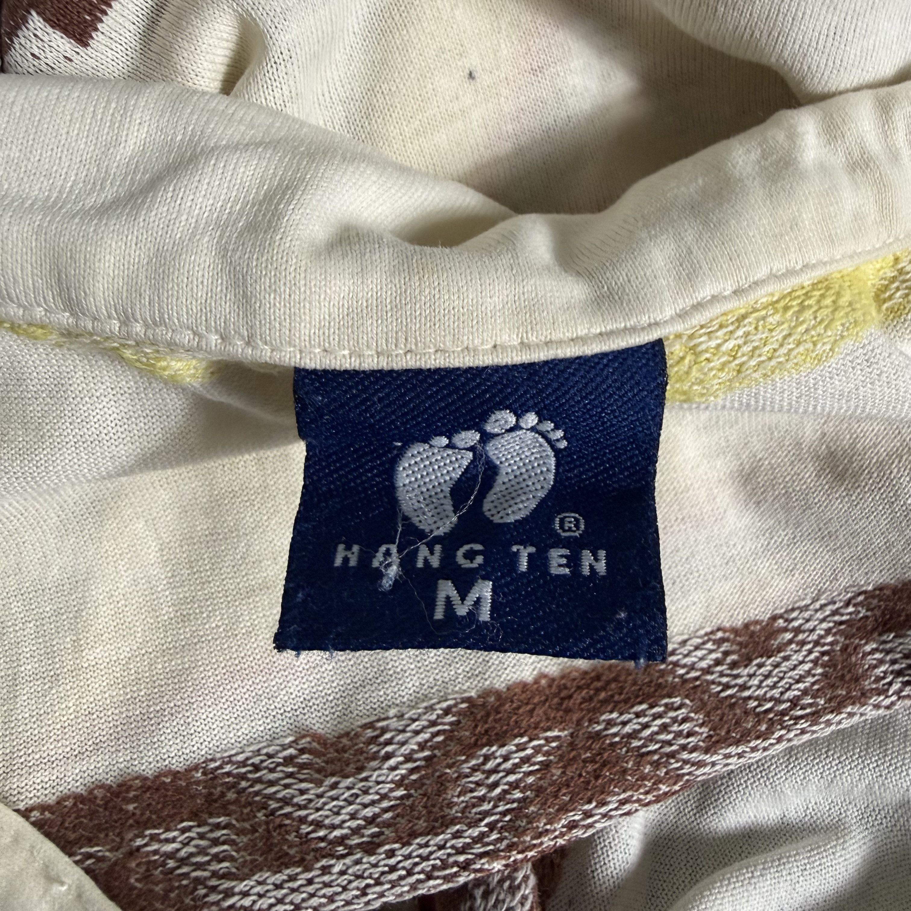 Hang Ten 🔥RARE🔥Vintage Hang Ten Stripes Native Navajo Polo Shirt Size US M / EU 48-50 / 2 - 7 Thumbnail