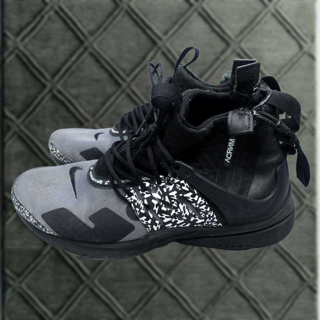 Nike Nike Air Presto Mid x Acronym Cool Grey Mens 9 AH7832-001 Sneaker Shoes Modern 2018 Size US 8 / EU 41 - 1 Thumbnail