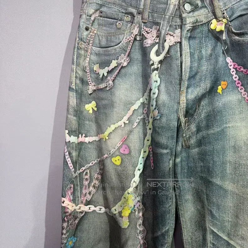 Acne Studios Acne Studios 3D Printed Candy Chain Pants Size US 32 / EU 48 - 3 Thumbnail